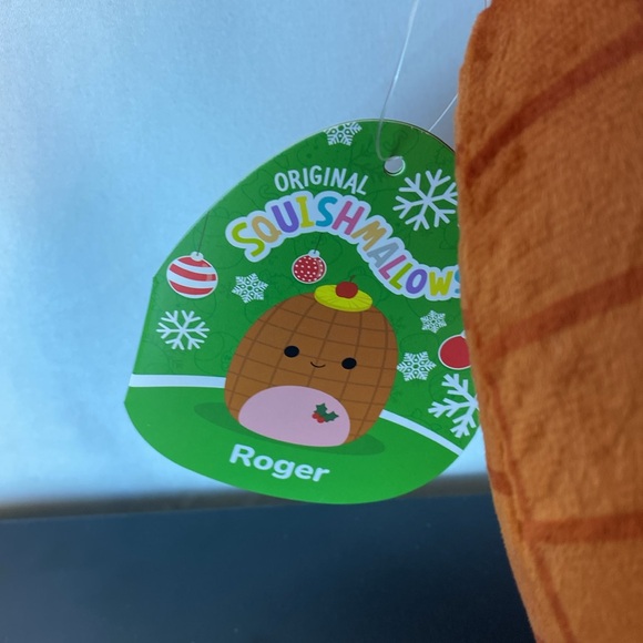 "Roger" Medium Sized Original Squishmallow Christmas Ham Plush Toy - Picture 5 of 5